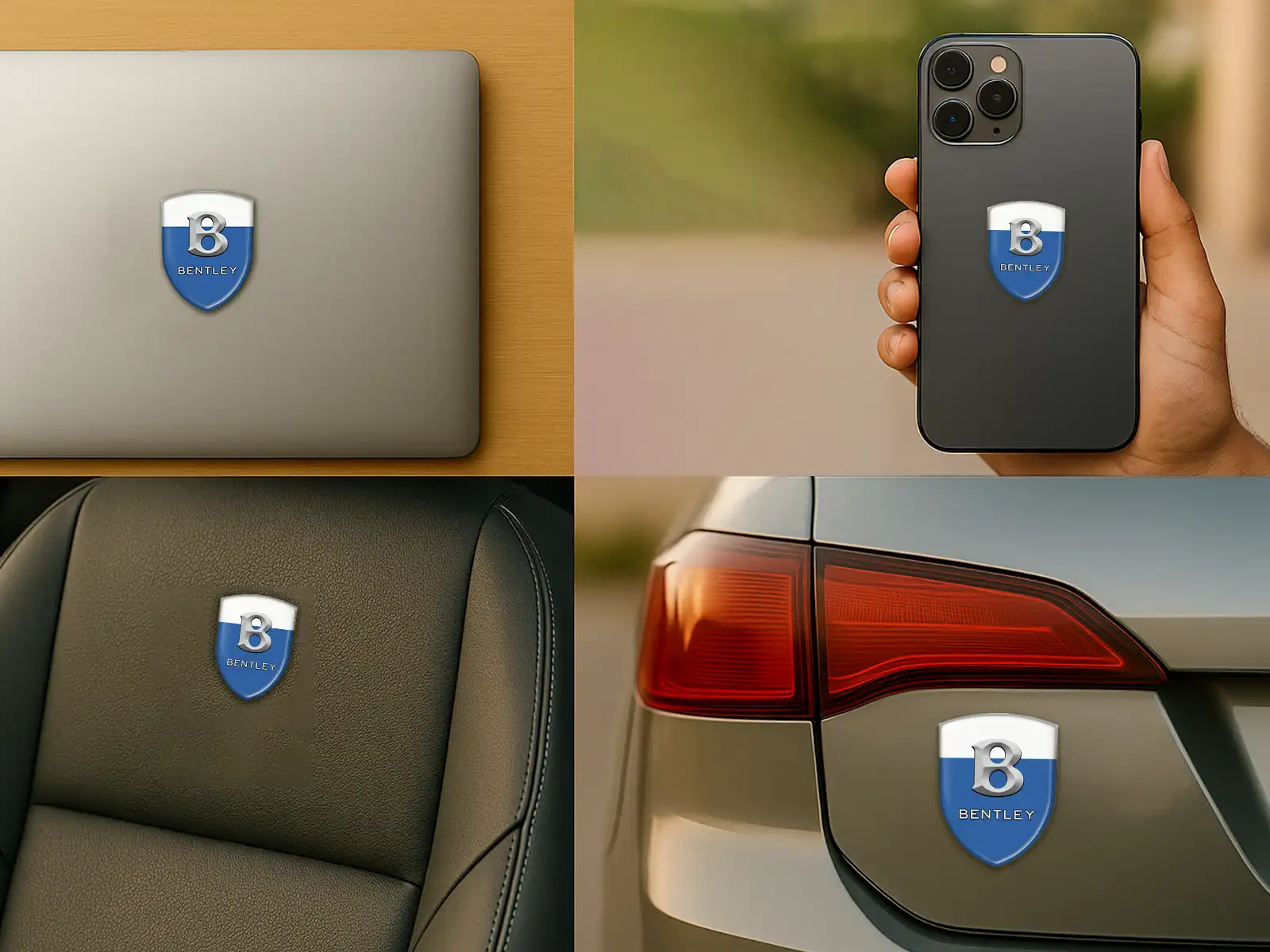 Bentley Adesivi Logo Personalizzati Max Resistenti Pro